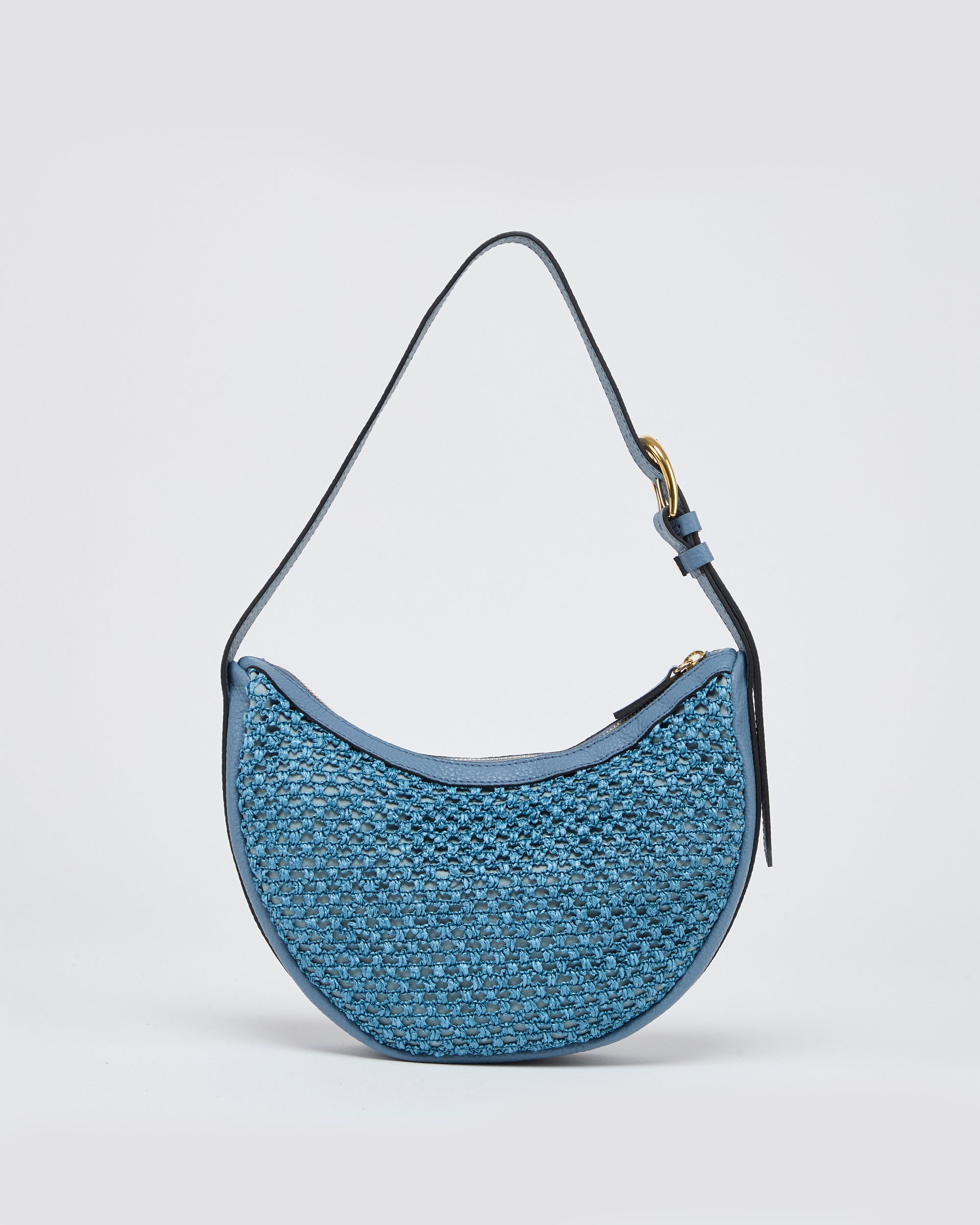 Lou raphia bleu clair