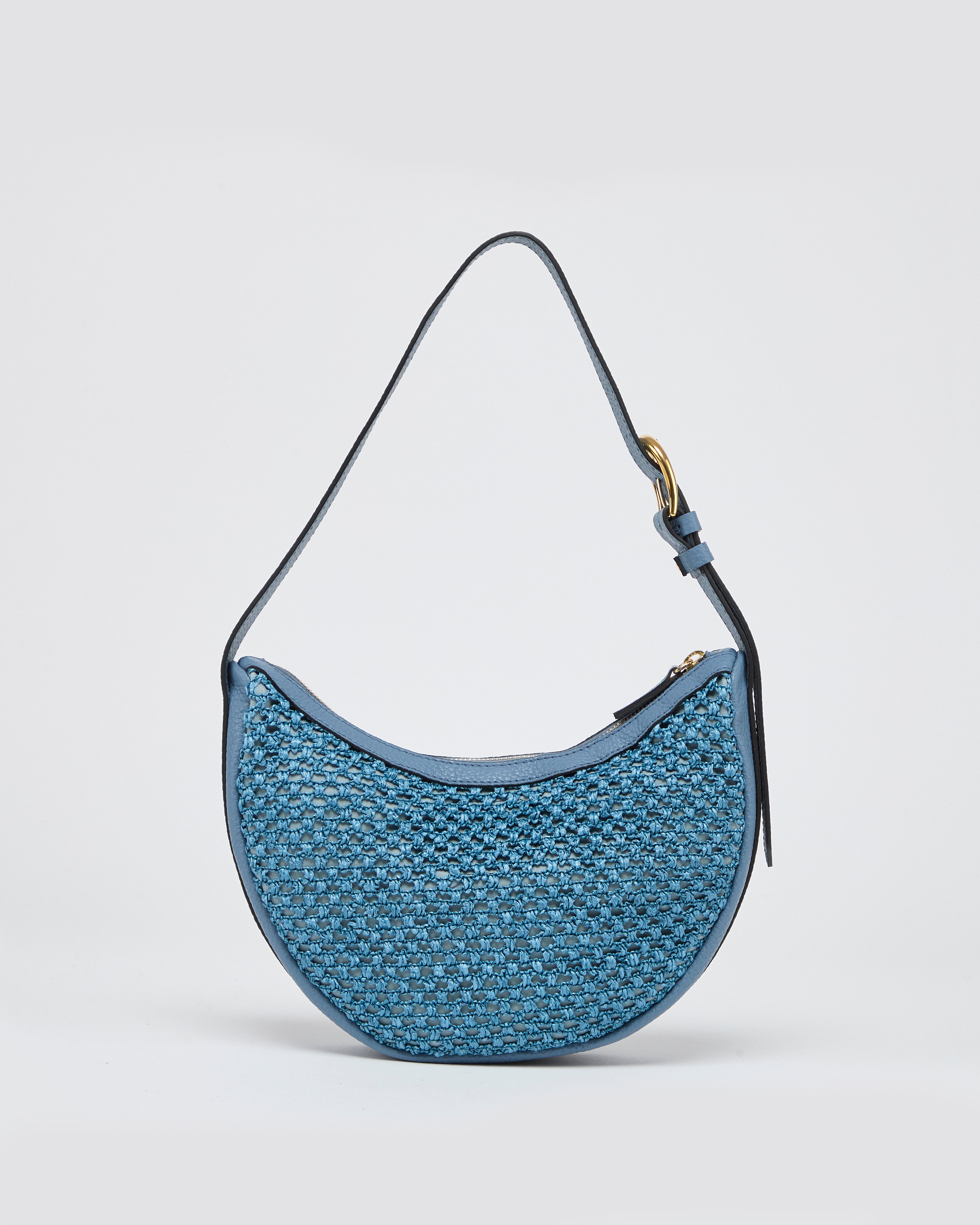 Lou raphia bleu clair