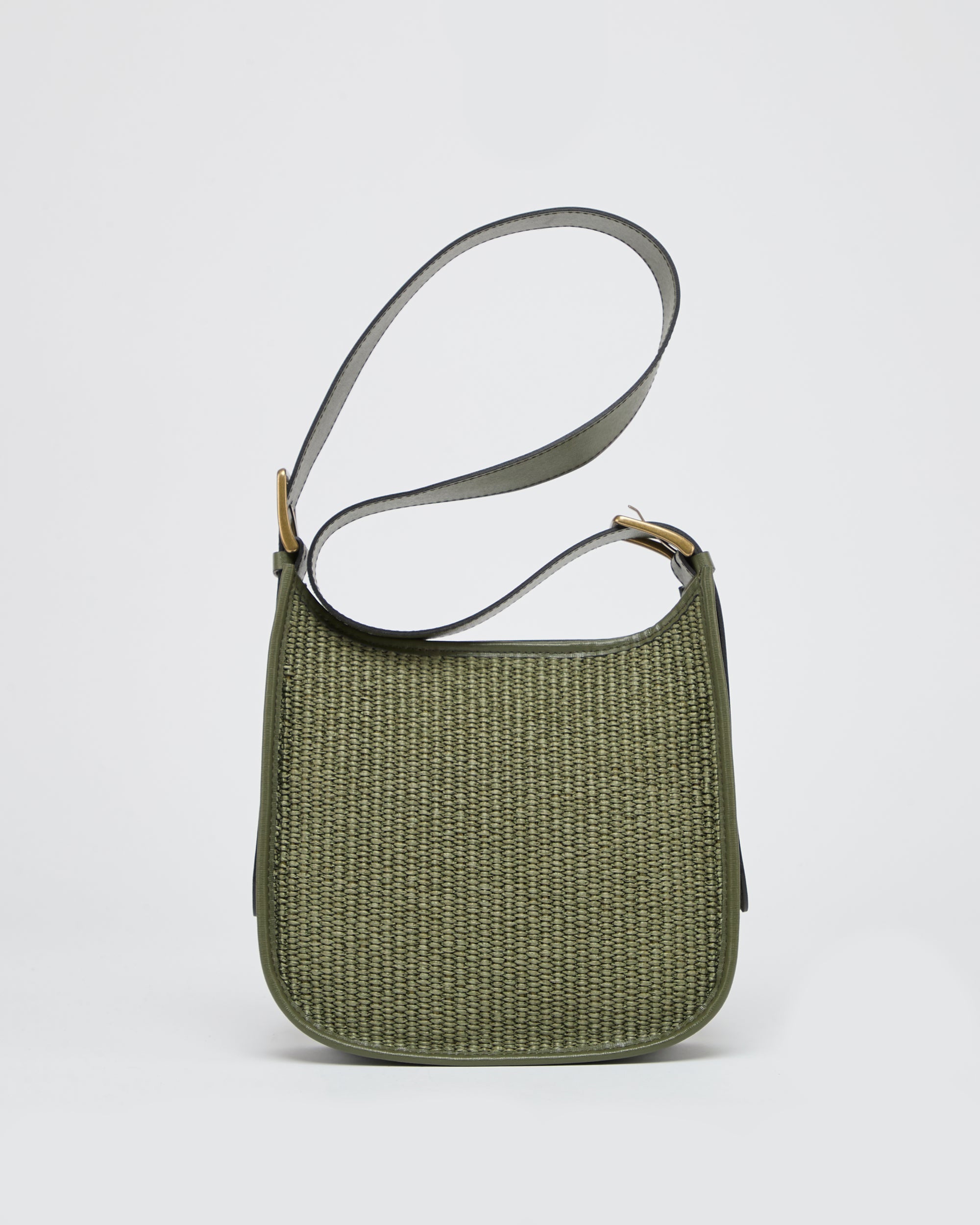 Odette raffia total green