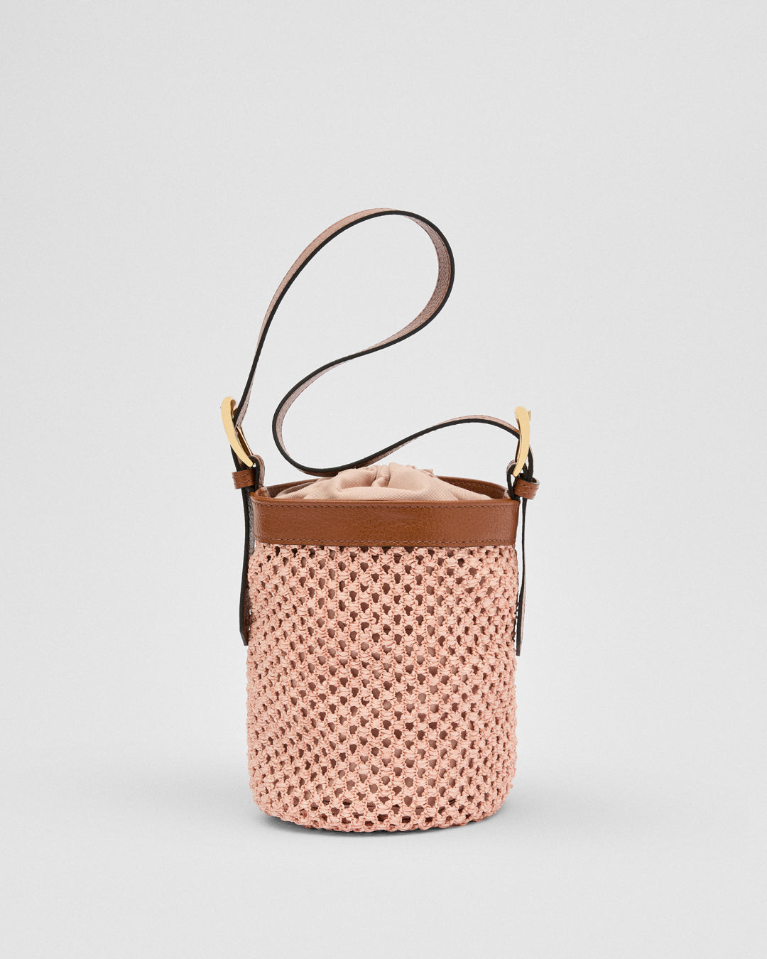 Huguette raffia pink