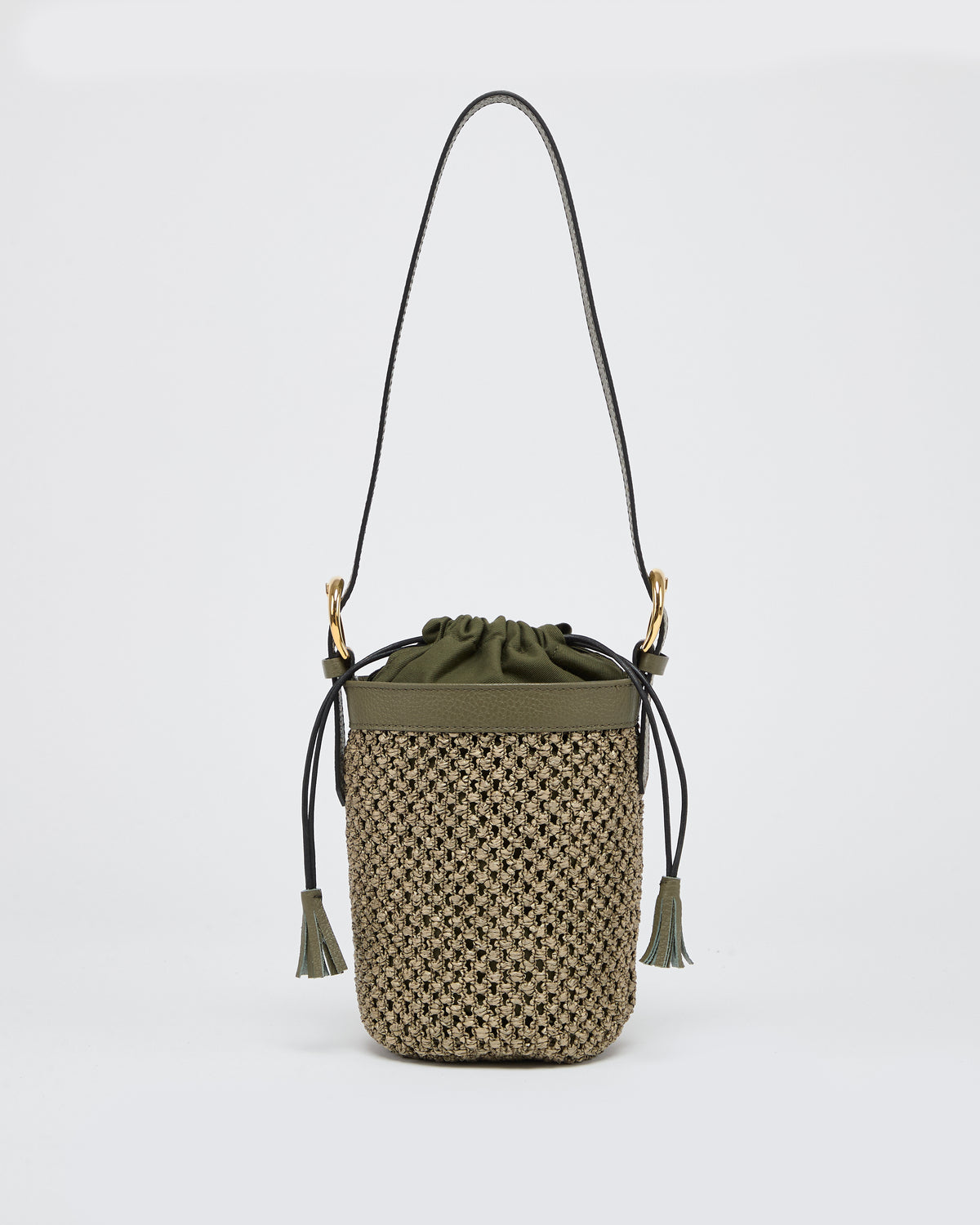 Huguette raffia green