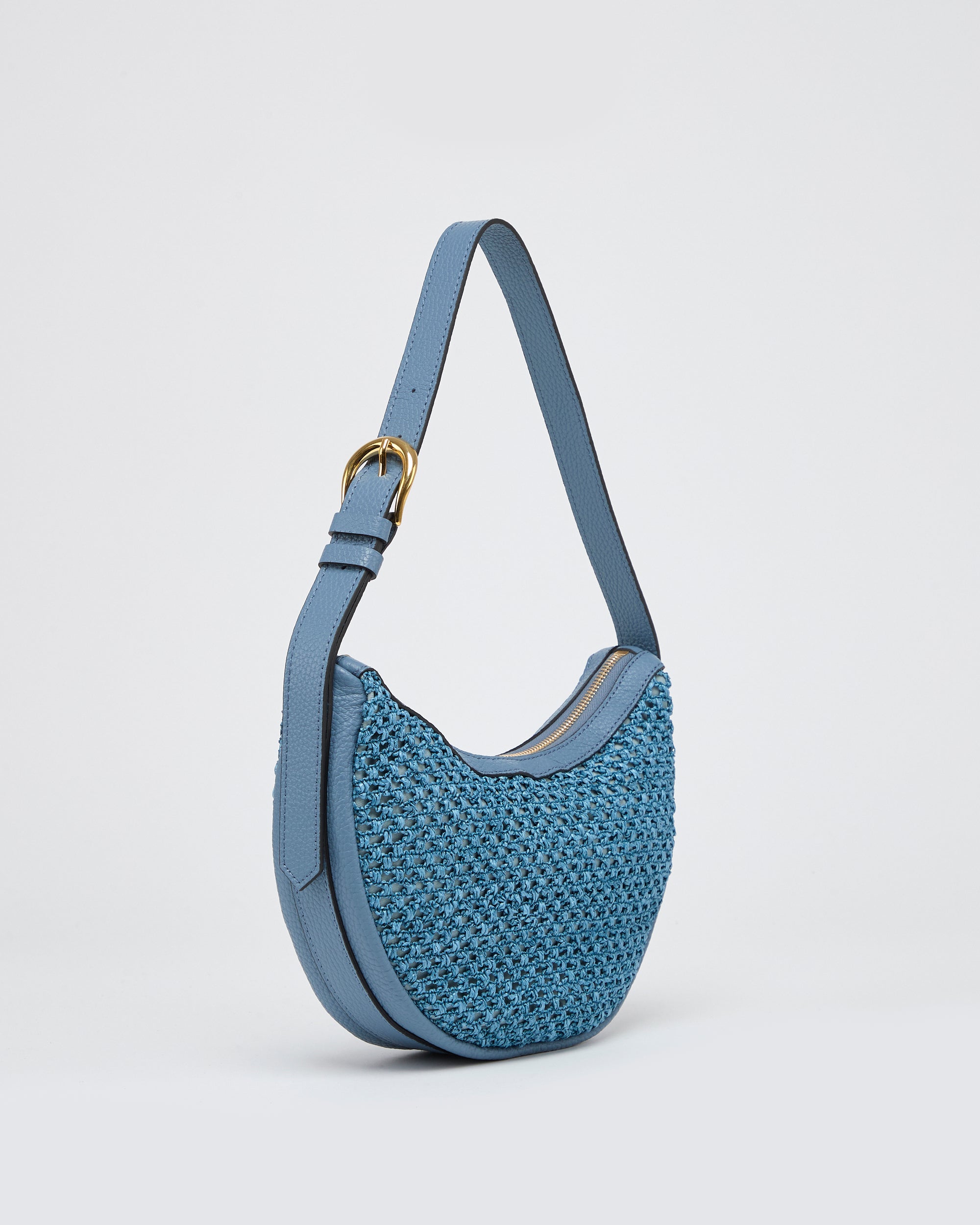 Lou raphia bleu clair