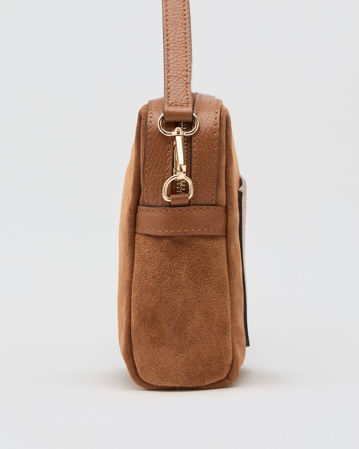 Virginie maxi en daim camel