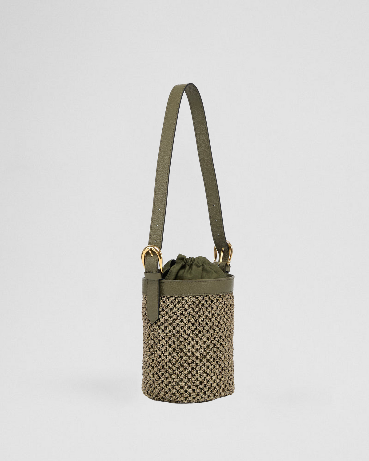 Huguette raffia green