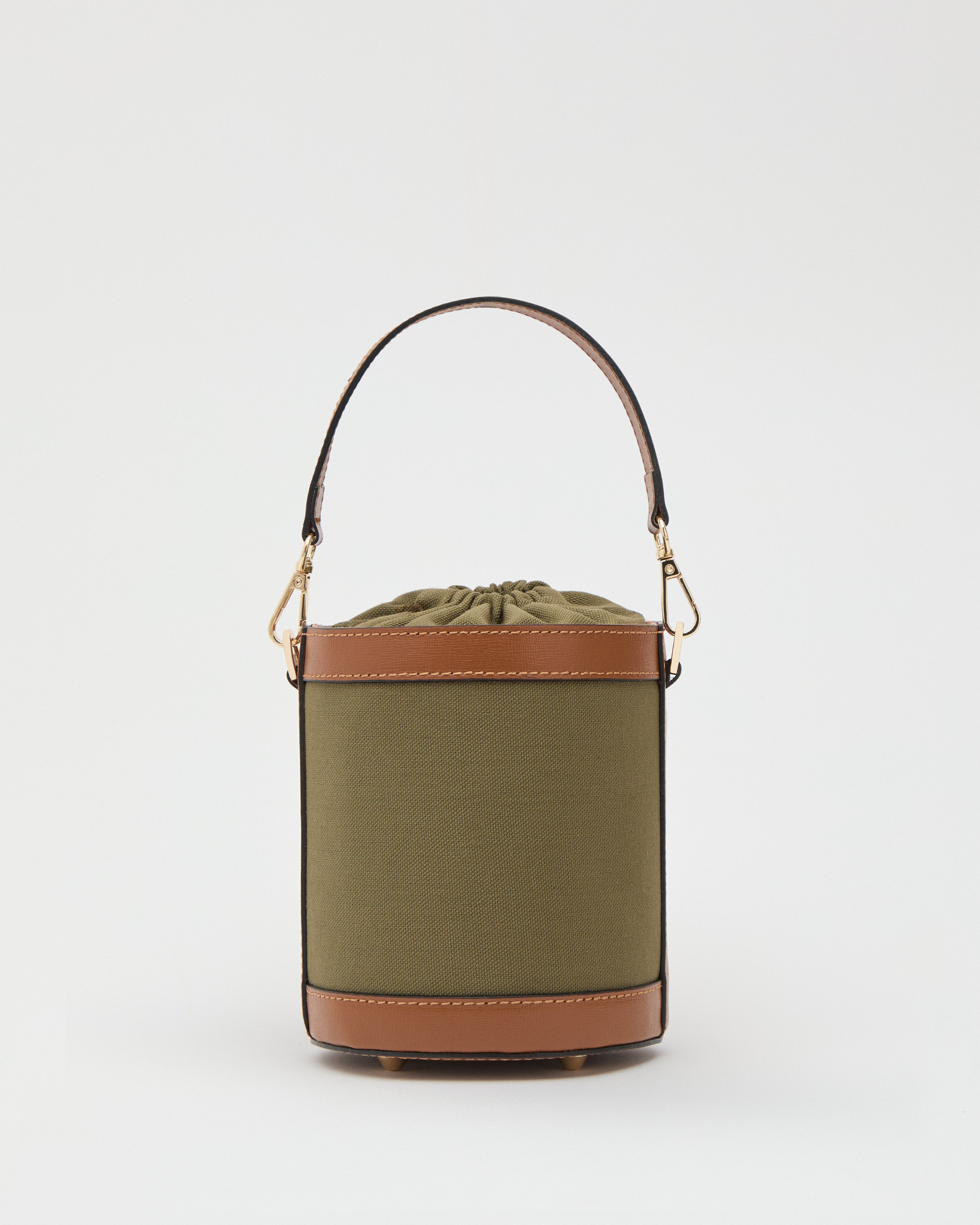 Angèle canvas verde cammello