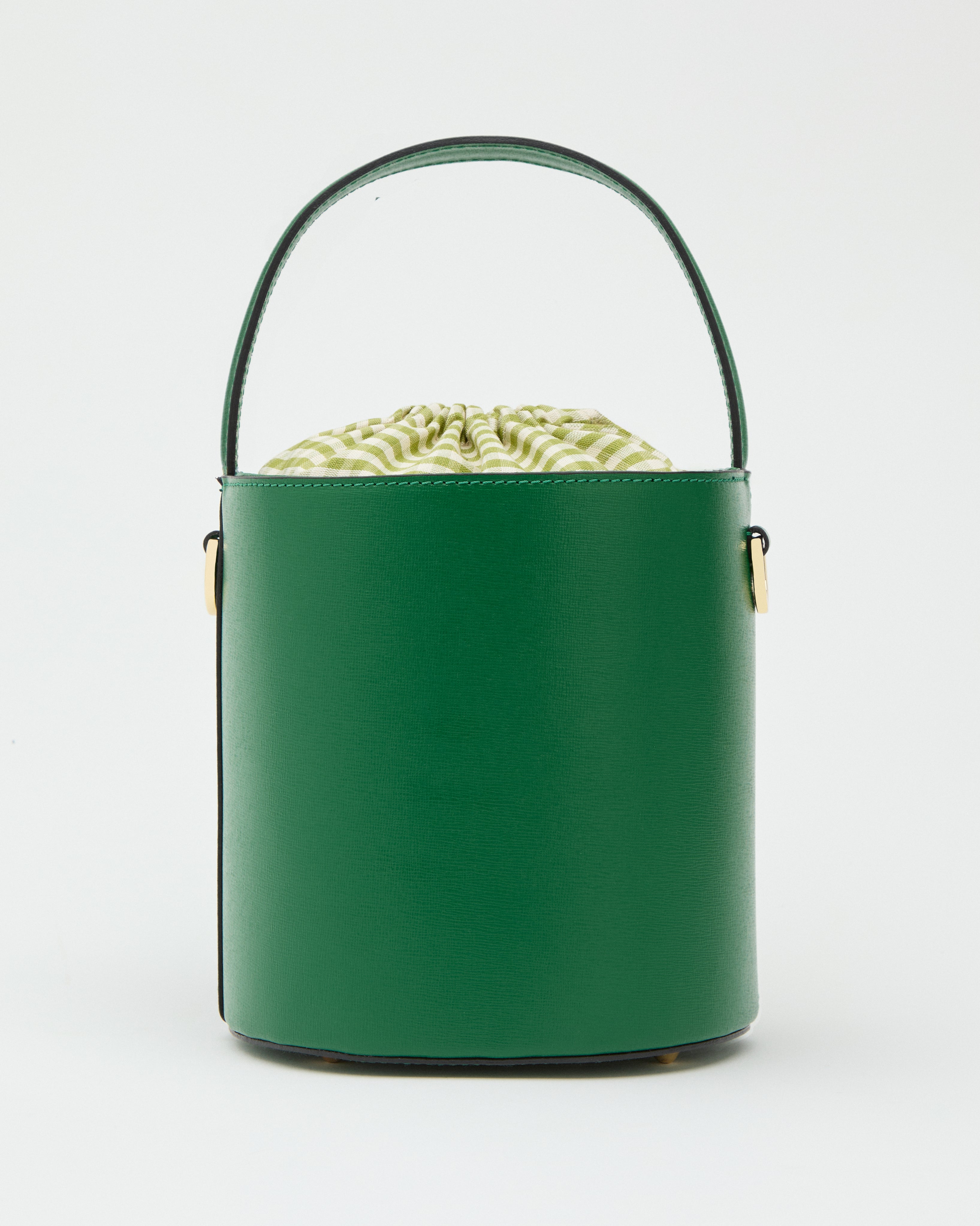 Catherine verde | chiusura Vichy verde chiaro