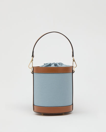 Angèle canvas celeste cammello