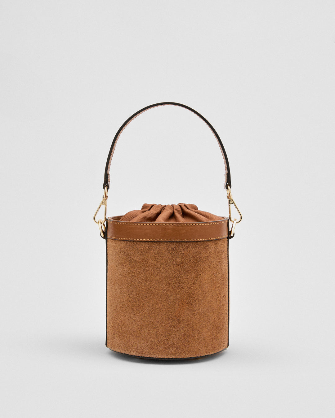 Angèle suede total camello
