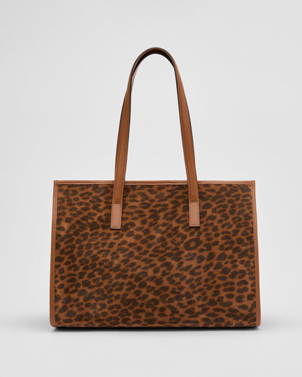 Camille suede animalier cammello