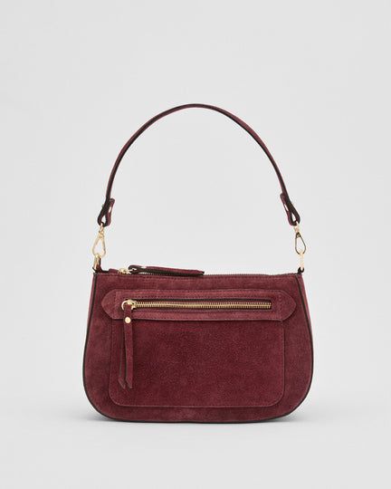 Christine suede bordeaux
