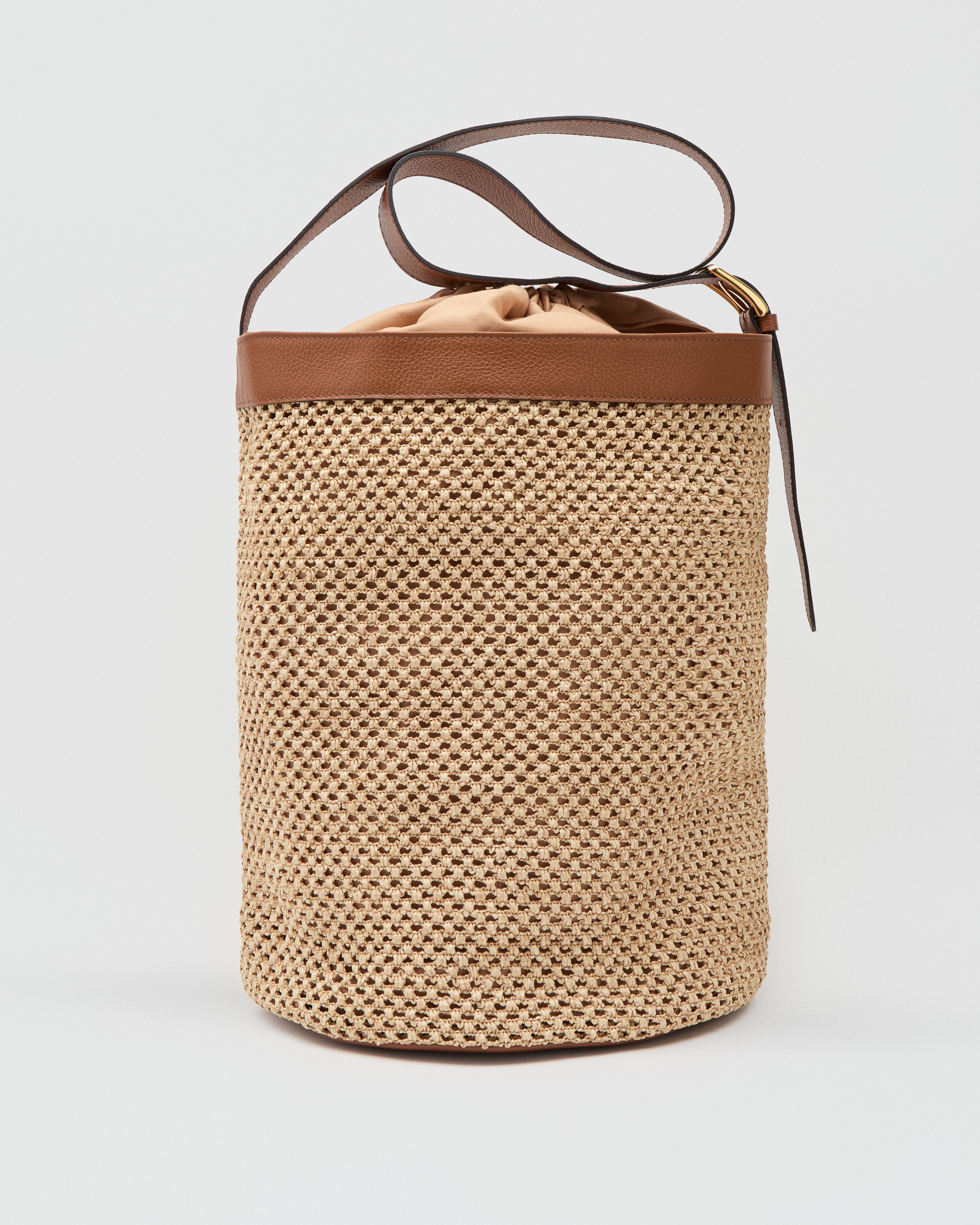 Huguette maxi rafia cammello