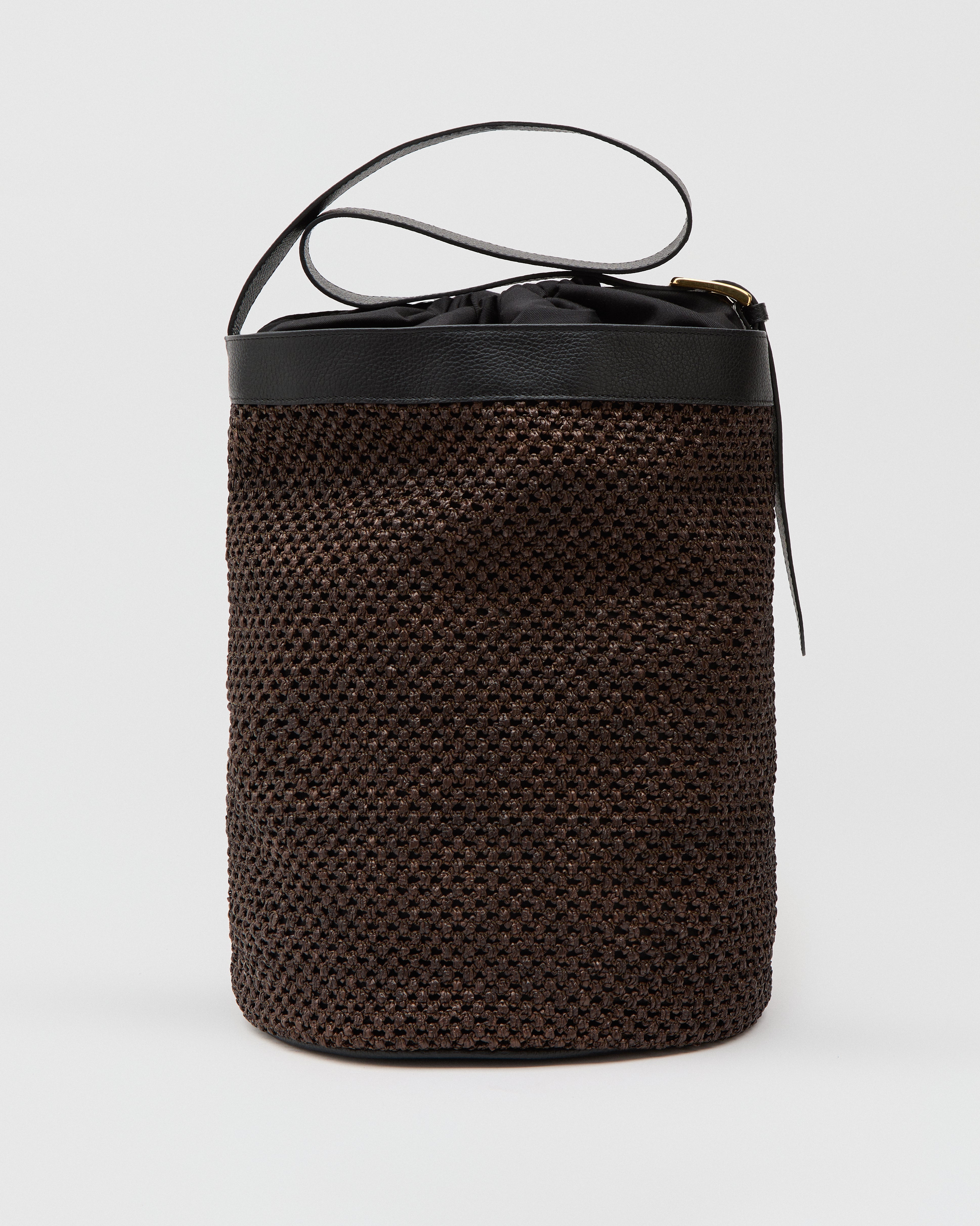 Huguette maxi rafia marrone