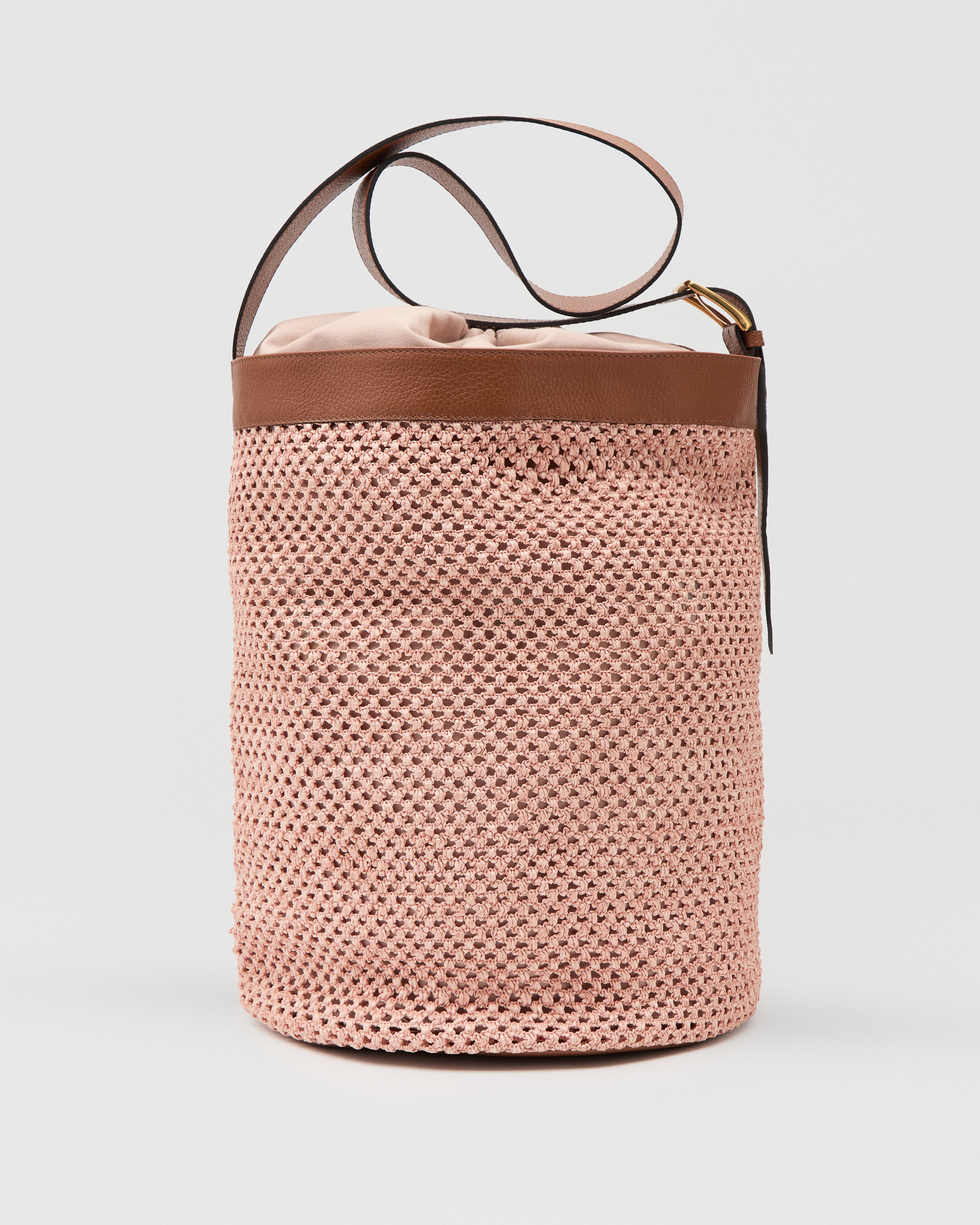 Huguette maxi rafia rosa