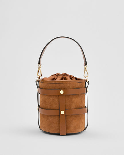 Lucie suede total cammello