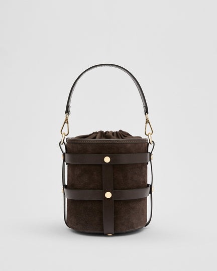 Lucie suede total marrone