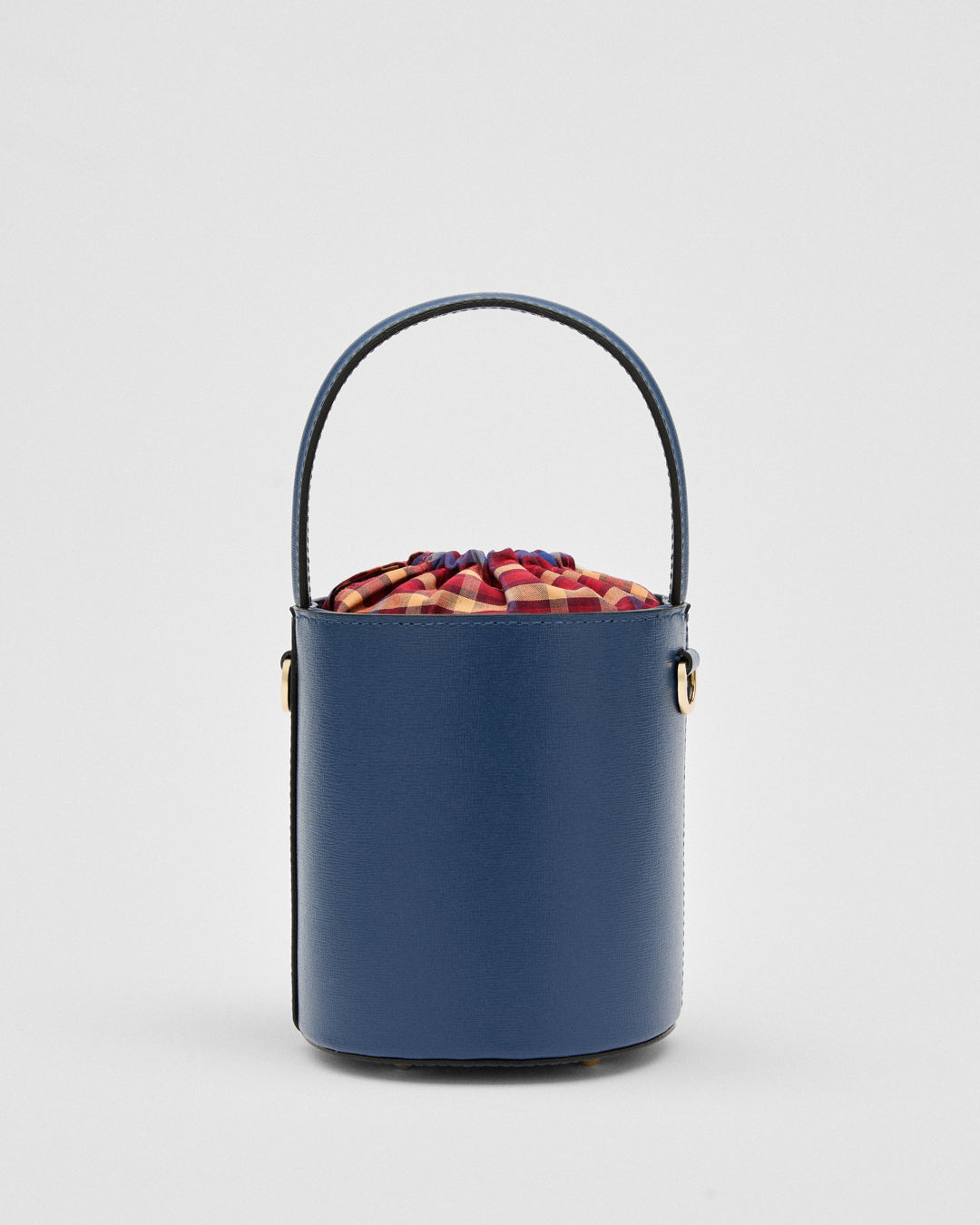Mini Catherine blu | chiusura madras rosso