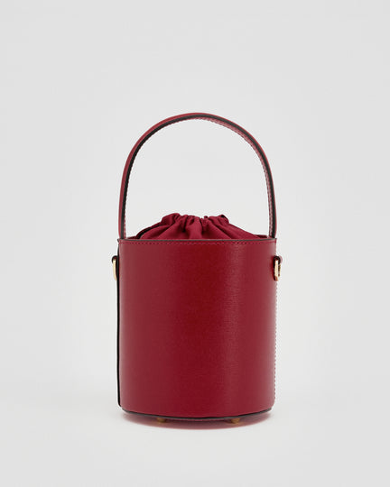 Mini Catherine burgundy | chiusura burgundy