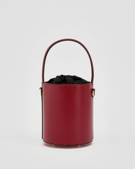 Mini Catherine burgundy | chiusura nera