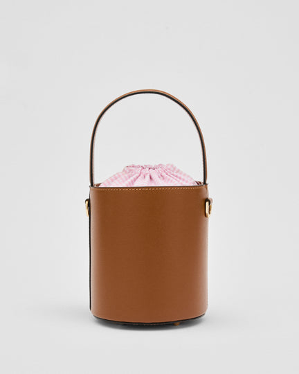 Mini Catherine cammello | chiusura Vichy rosa