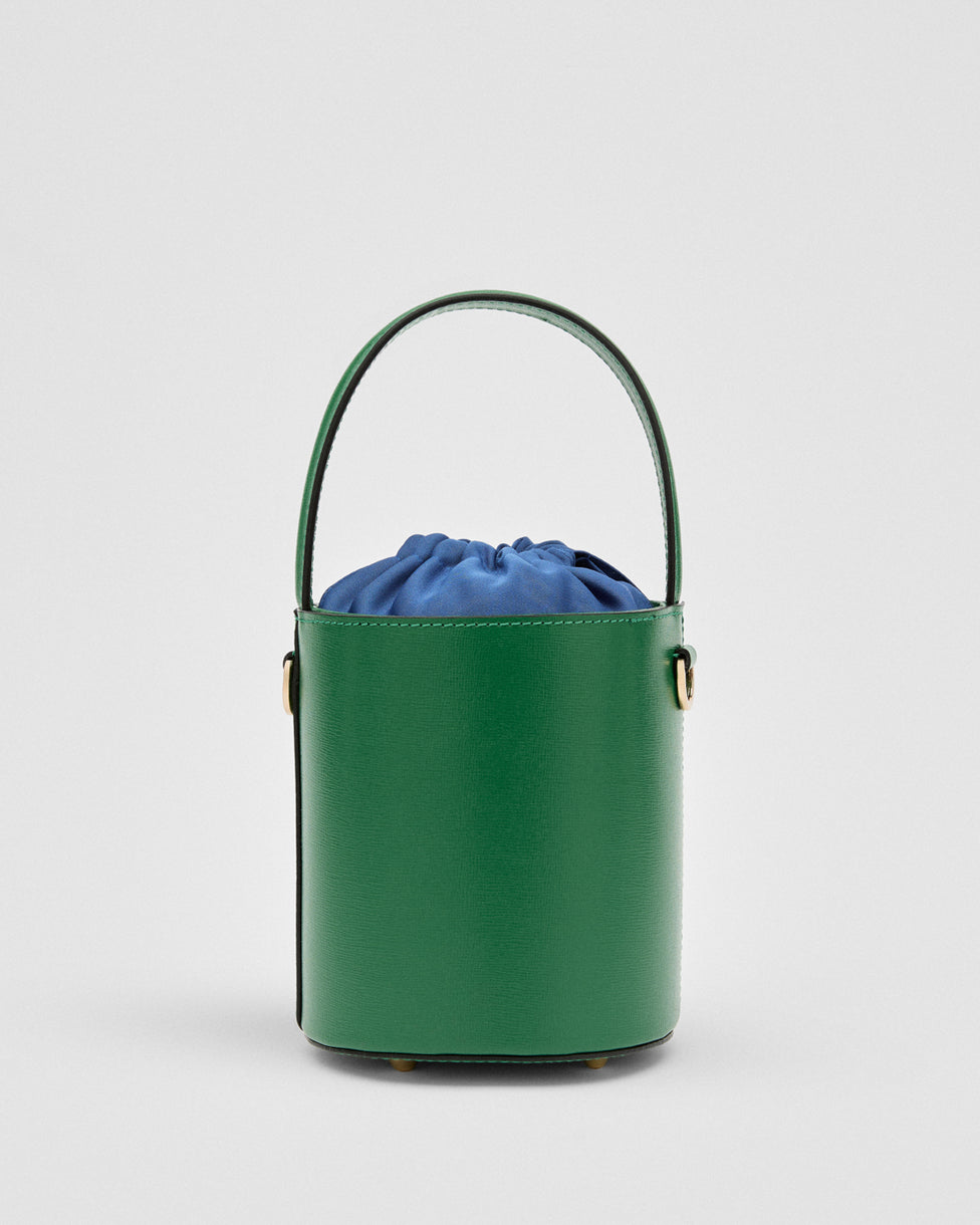 Mini Catherine verde | chiusura blu