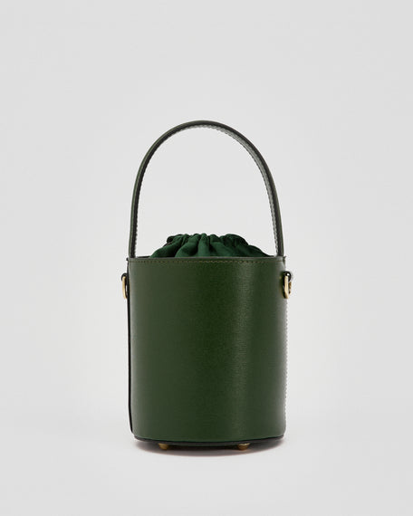 Mini Catherine verde | chiusura velluto verde