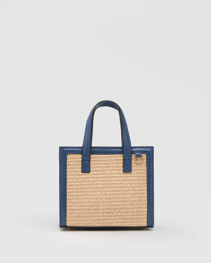 Mini Sophie rafia blu