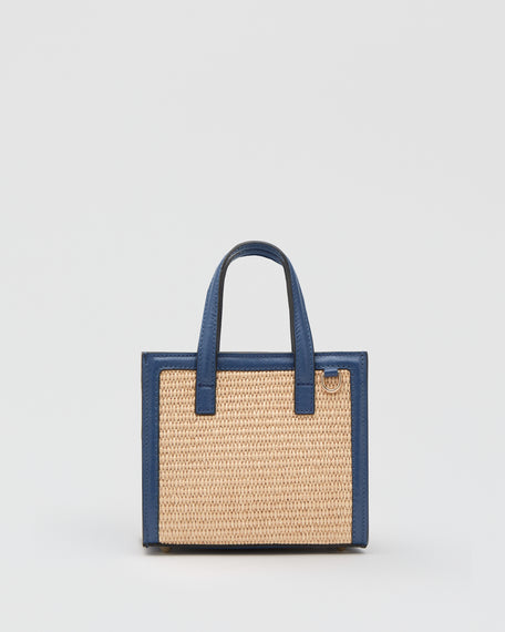 Mini Sophie rafia blu