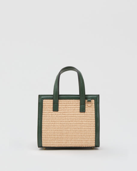 Mini Sophie rafia verde