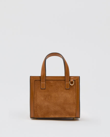 Mini Sophie suede cammello