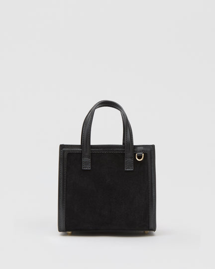 Mini Sophie suede nero