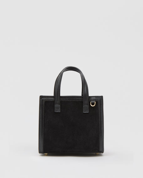 Mini Sophie suede nero
