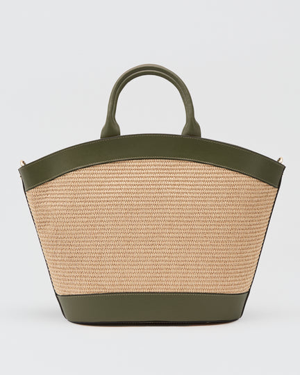 Victoire rafia verde oliva