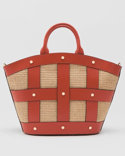 Victoire stud rafia arancione