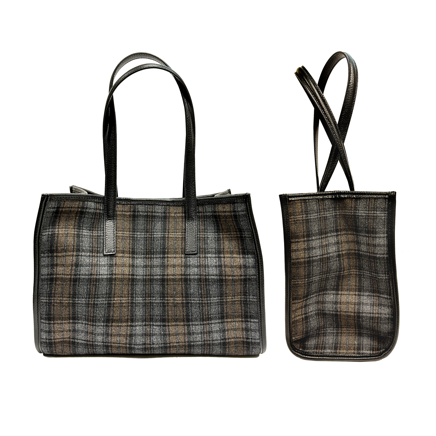 Camille tartan nero