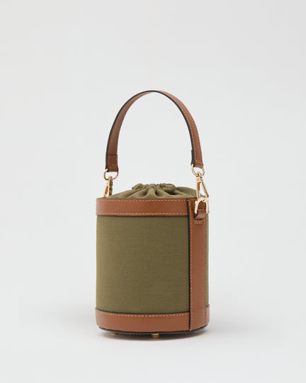 Angèle canvas verde cammello