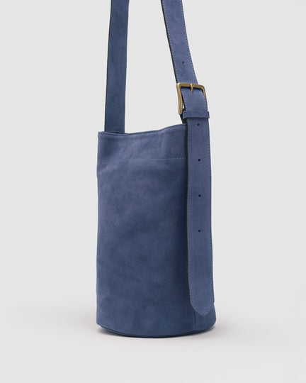 Jade suede blu