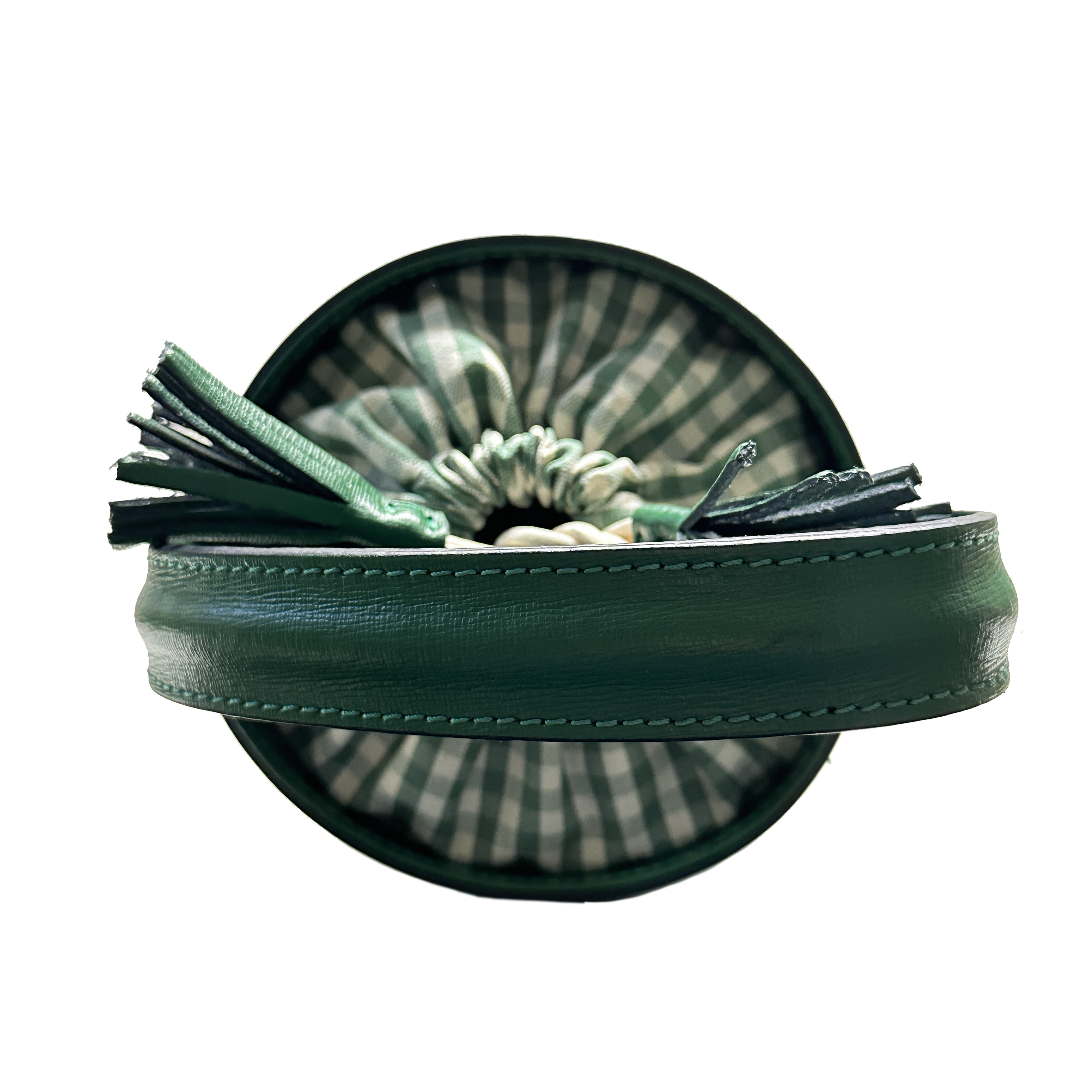 Mini Catherine verde | chiusura Vichy verde