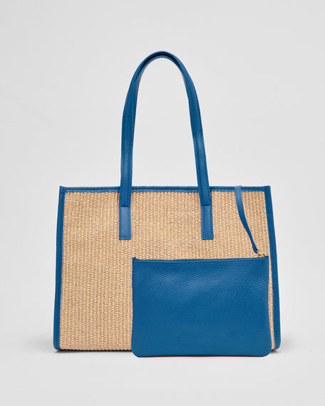 Camille rafia blu