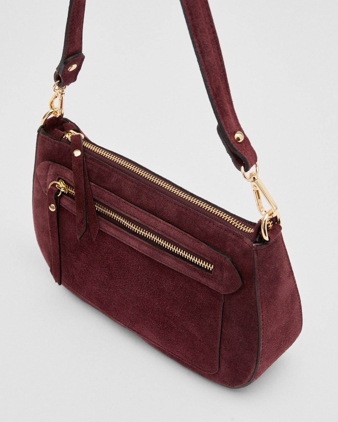 Christine suede bordeaux