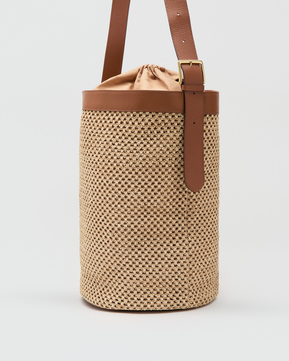 Huguette maxi rafia cammello