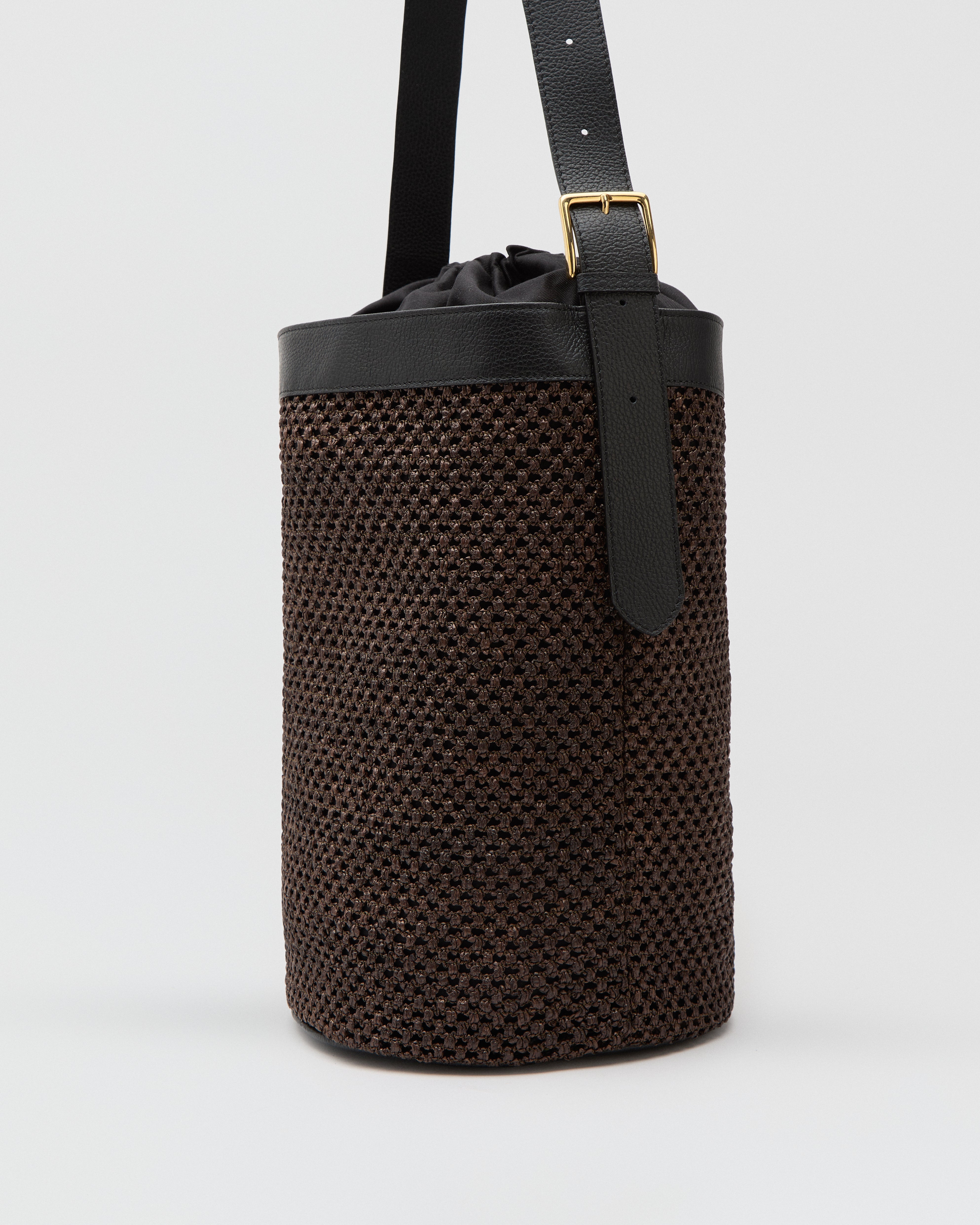 Huguette maxi rafia marrone