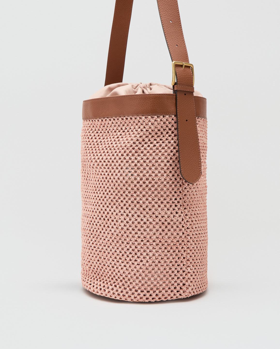 Huguette maxi rafia rosa