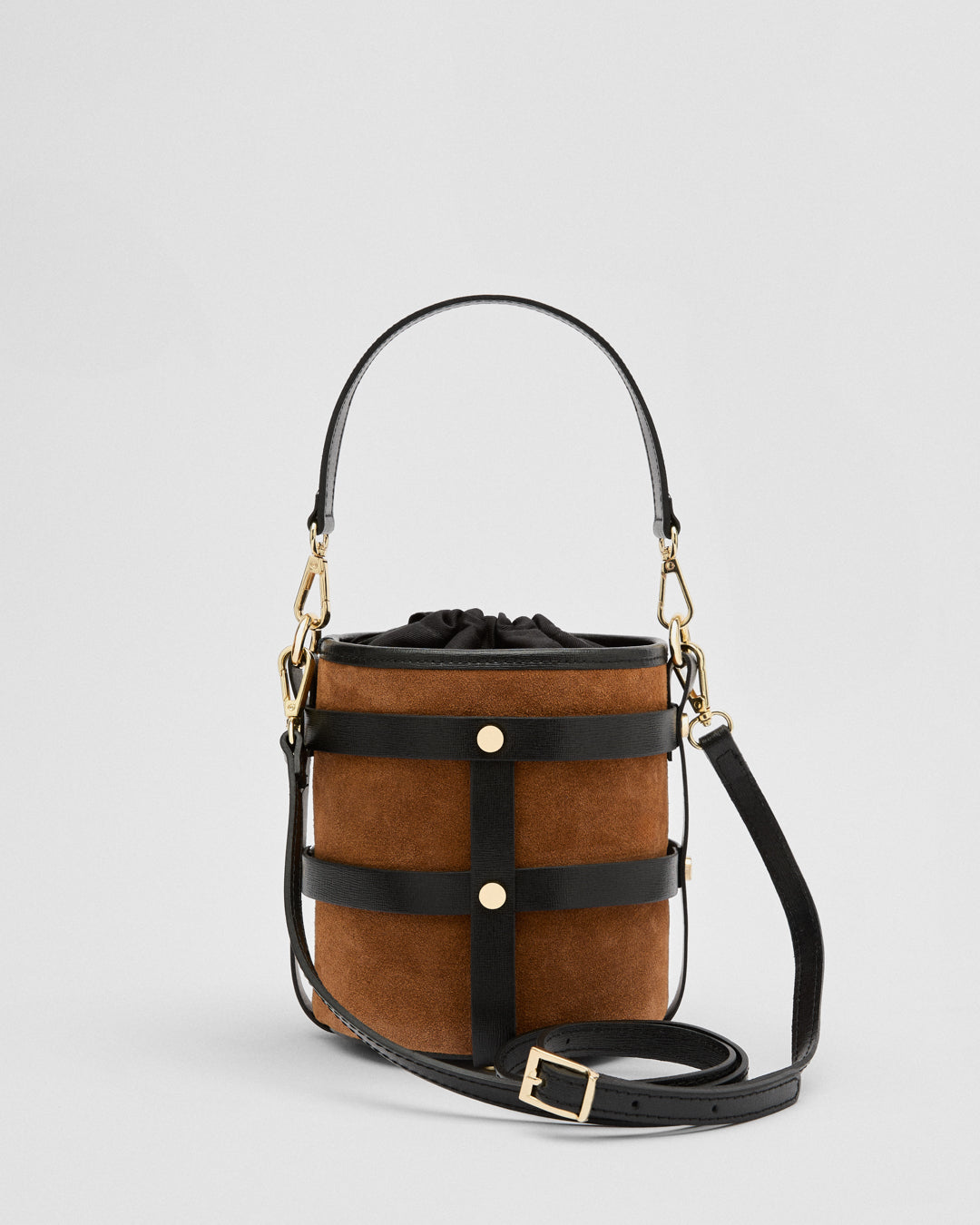Lucie suede cammello nero