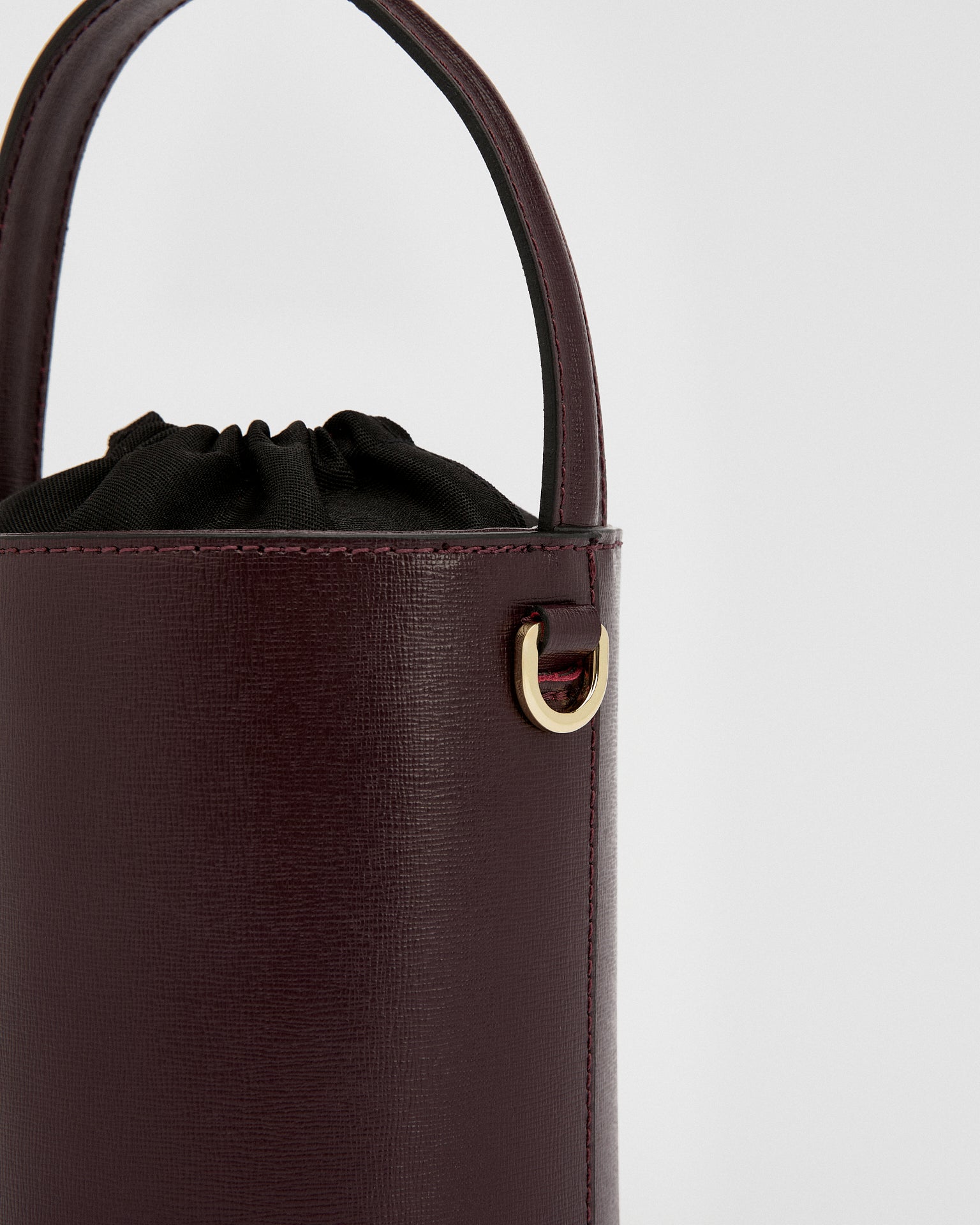 Mini Catherine bordeaux | chiusura nera