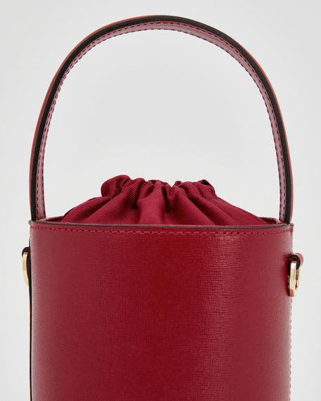 Mini Catherine burgundy | chiusura burgundy
