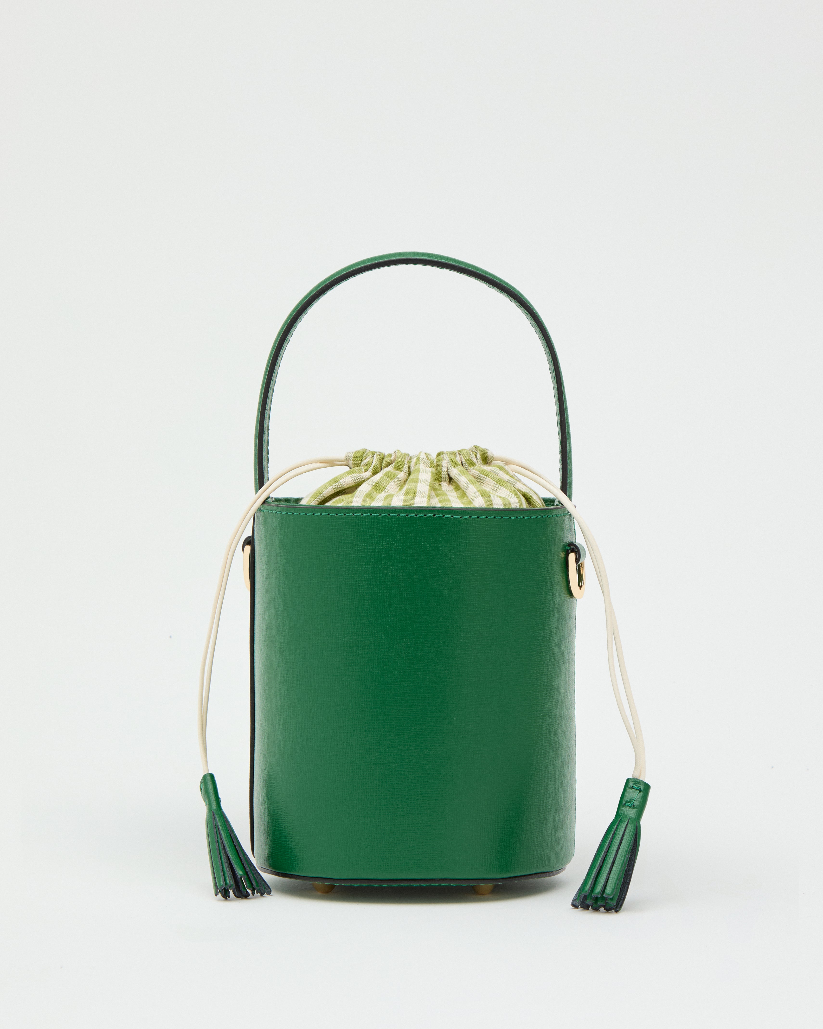 Mini Catherine verde | chiusura Vichy verde chiaro