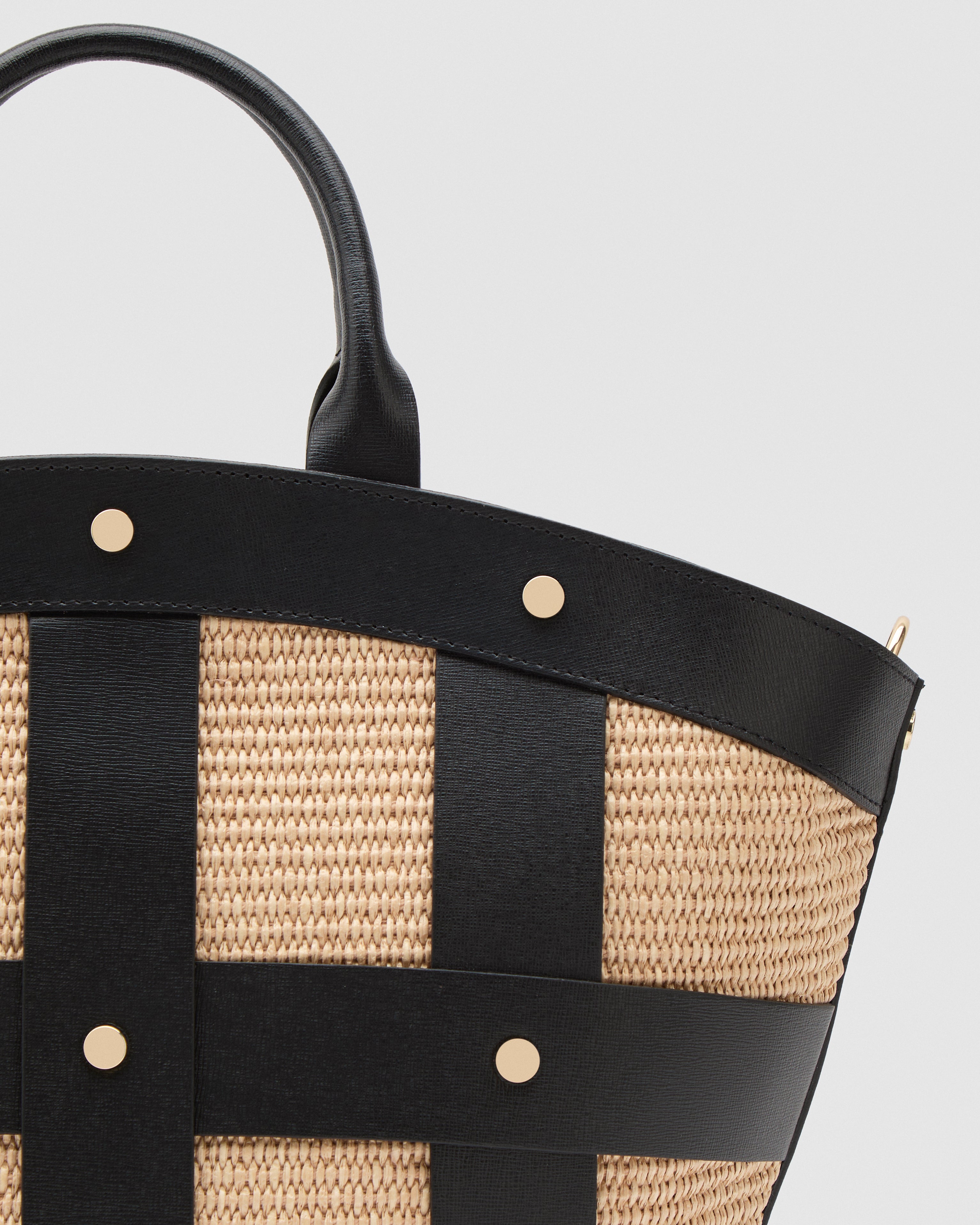 Victoire stud rafia nero