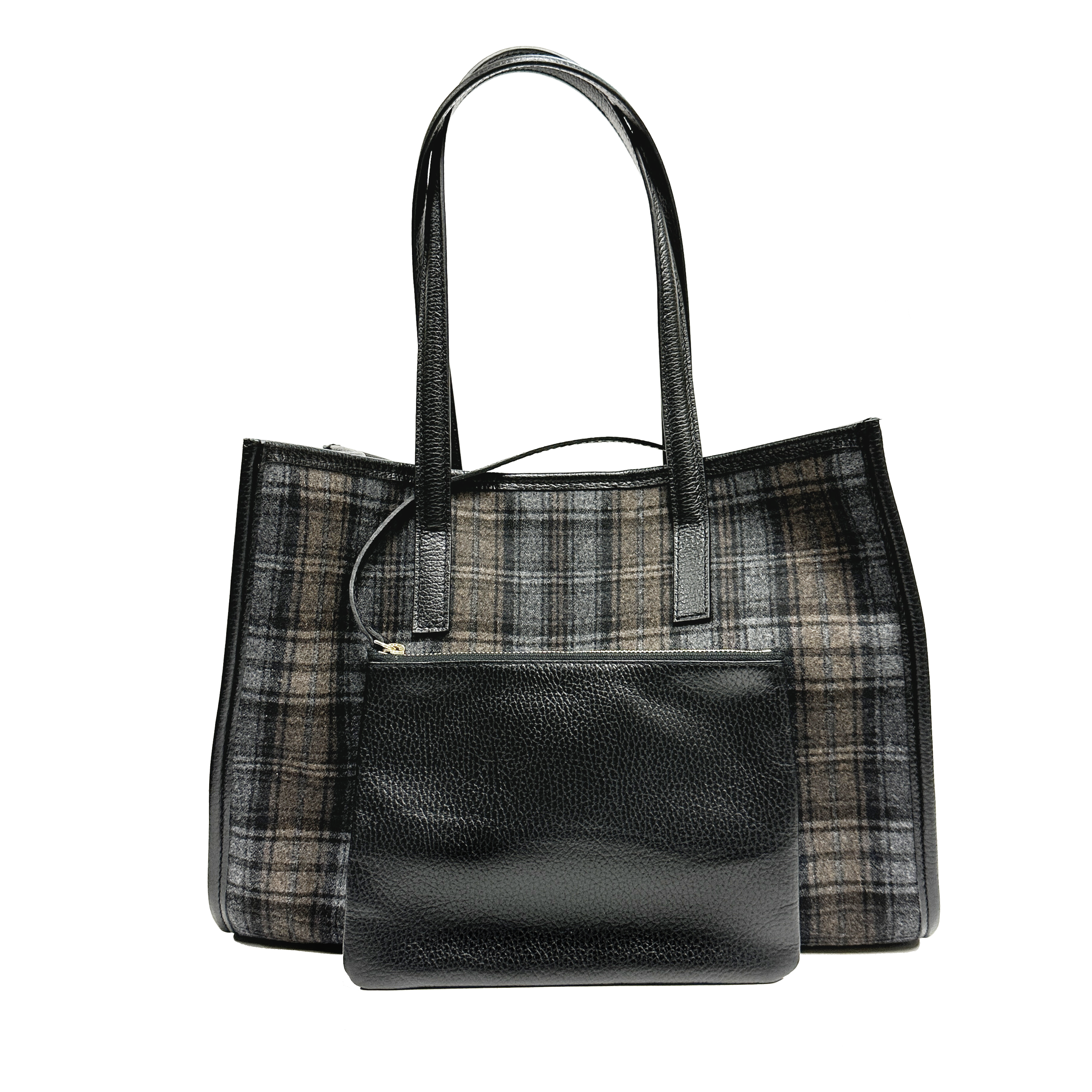 Camille tartan nero