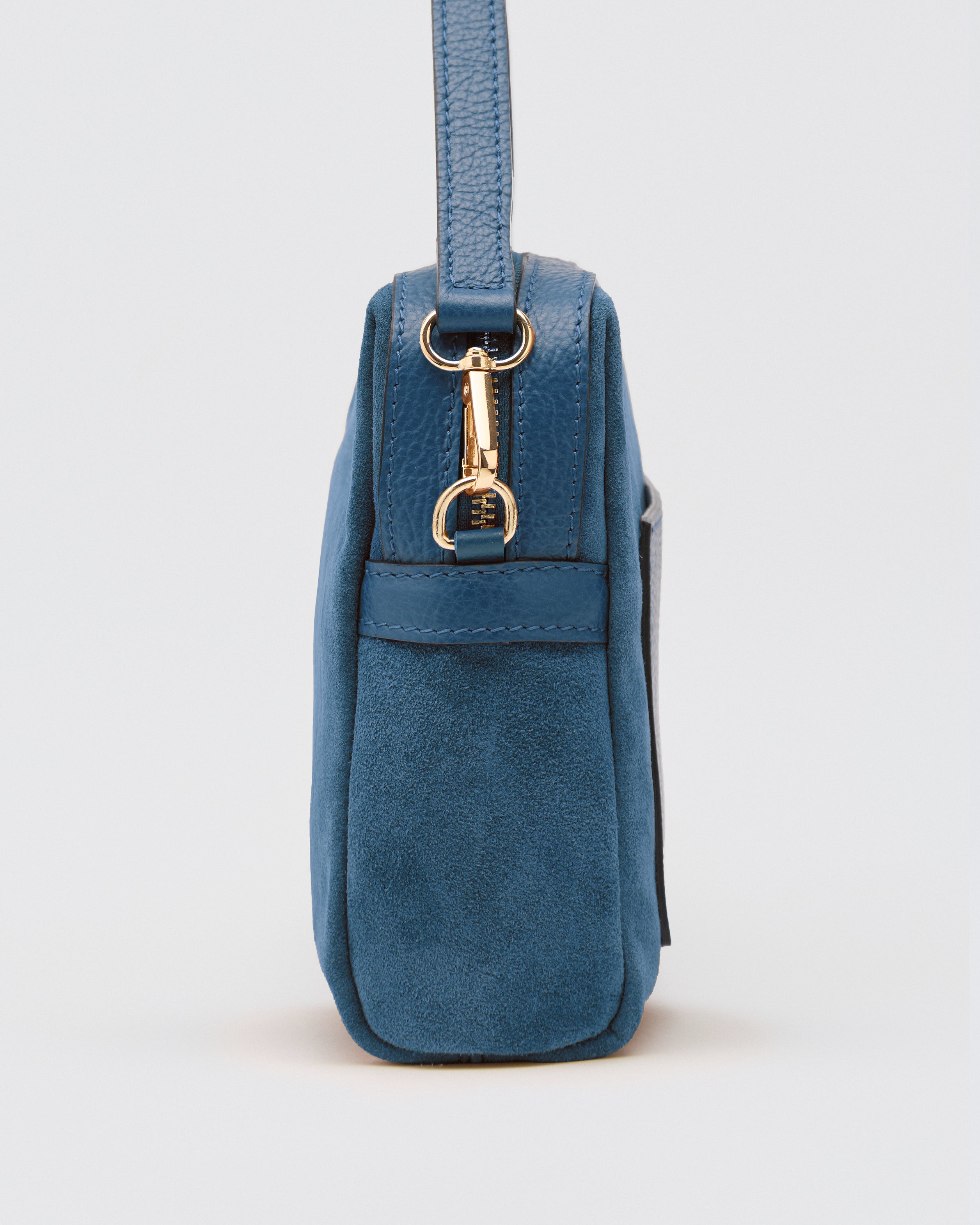 Virginie maxi suede blu