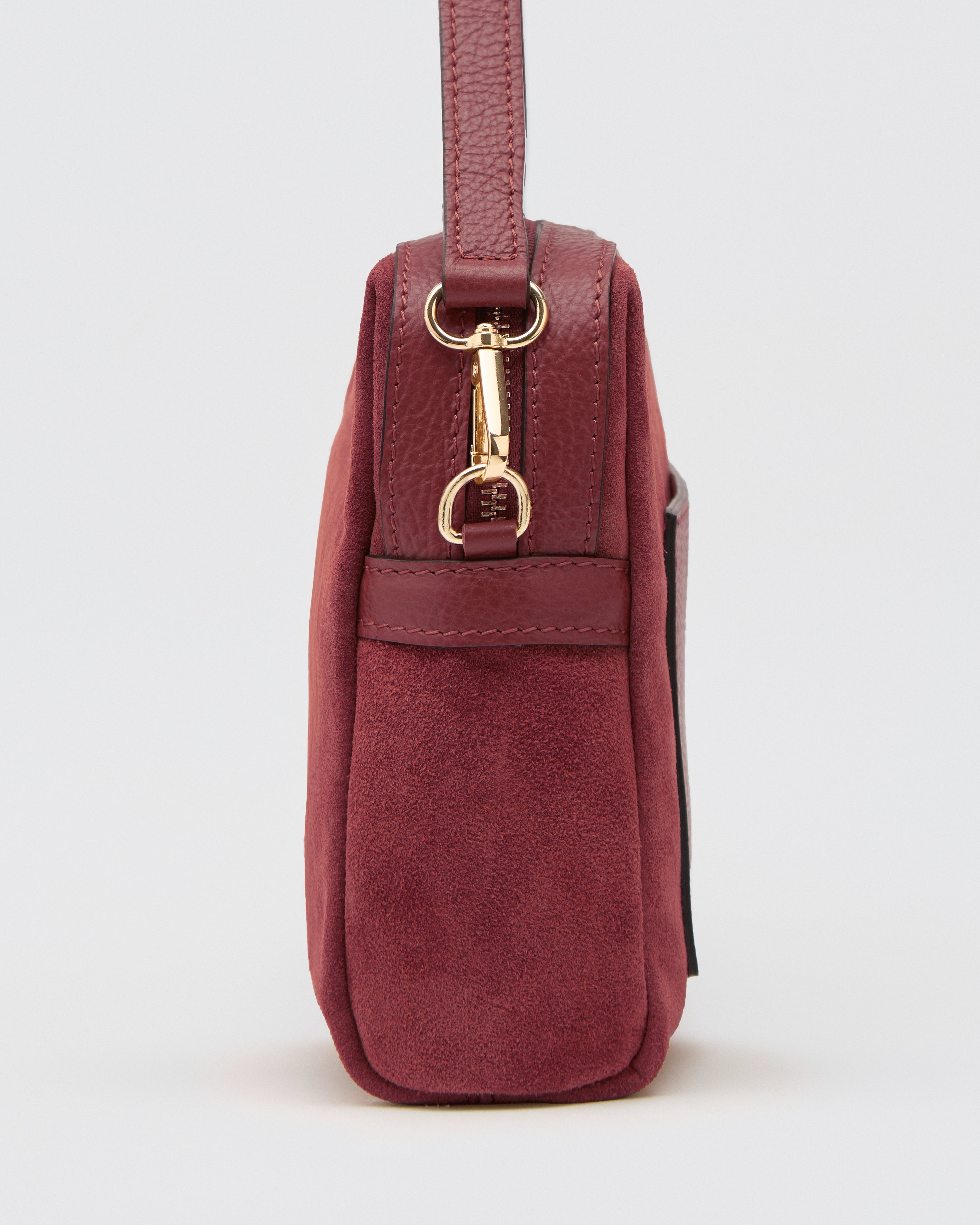 Virginie maxi suede burgundy